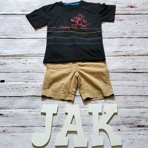 🆕️ GAP/DISNEY BOYS OUTFIT (SHORTS & MICKEY SHIRT)